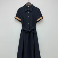 $85.00 USD Burberry Dresses Short Sleeved For Women #1464796