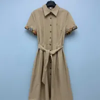 $85.00 USD Burberry Dresses Short Sleeved For Women #1464797