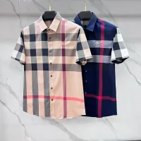 $82.00 USD Burberry Shirts Short Sleeved For Men #1470114