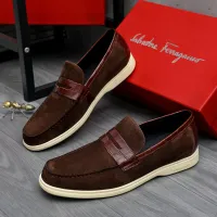 $100.00 USD Salvatore Ferragamo Leather Shoes For Men #1471046