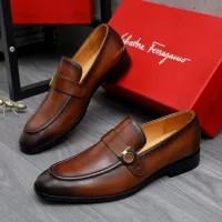 $96.00 USD Salvatore Ferragamo Leather Shoes For Men #1471060