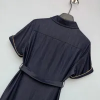 $135.00 USD Burberry Dresses Short Sleeved For Women #1472296