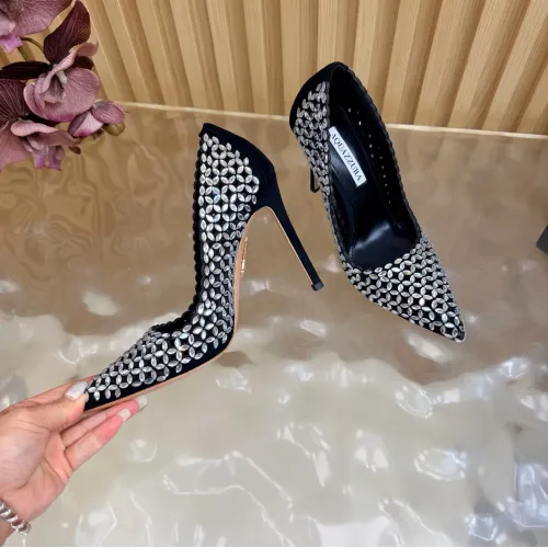 Replica AQUAZZURA High-heeled shoes For Women #1472611 $128.00 USD for Wholesale