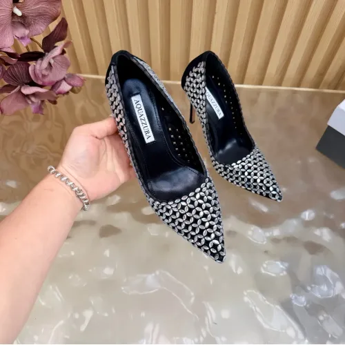 Replica AQUAZZURA High-heeled shoes For Women #1472611 $128.00 USD for Wholesale