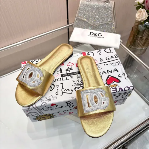 Replica Dolce & Gabbana D&G Slippers For Women #1472618 $88.00 USD for Wholesale