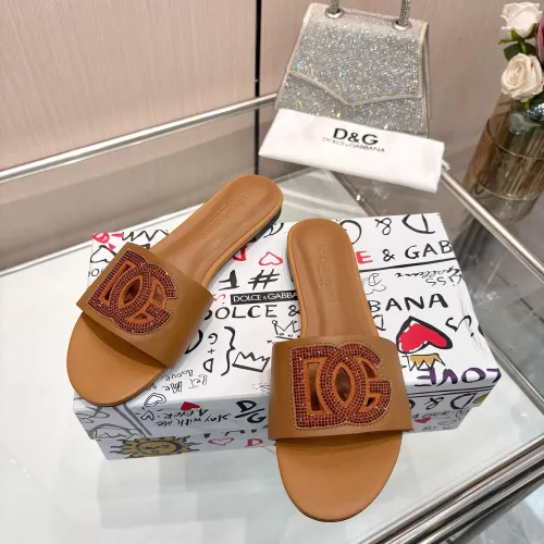 Replica Dolce & Gabbana D&G Slippers For Women #1472619 $88.00 USD for Wholesale