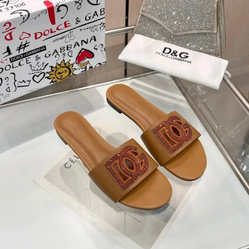 Replica Dolce & Gabbana D&G Slippers For Women #1472619 $88.00 USD for Wholesale