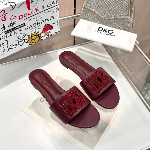 Replica Dolce & Gabbana D&G Slippers For Women #1472620 $88.00 USD for Wholesale