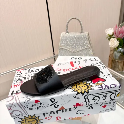 Replica Dolce & Gabbana D&G Slippers For Women #1472622 $88.00 USD for Wholesale