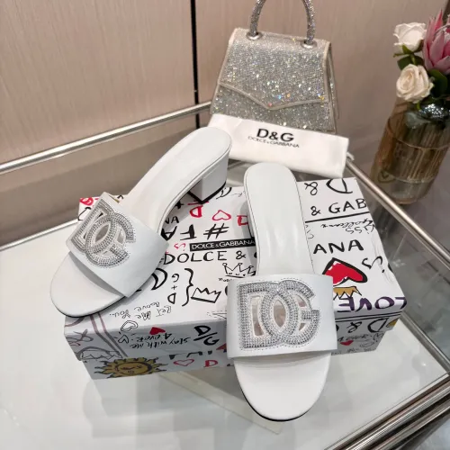 Replica Dolce & Gabbana D&G Slippers For Women #1472623 $92.00 USD for Wholesale