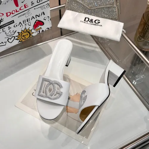 Replica Dolce & Gabbana D&G Slippers For Women #1472623 $92.00 USD for Wholesale