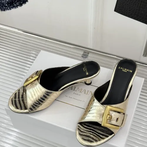 Replica Balmain Slippers For Women #1472719 $102.00 USD for Wholesale