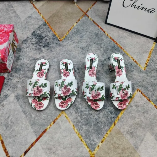 Replica Dolce & Gabbana D&G Slippers For Women #1472835 $135.00 USD for Wholesale