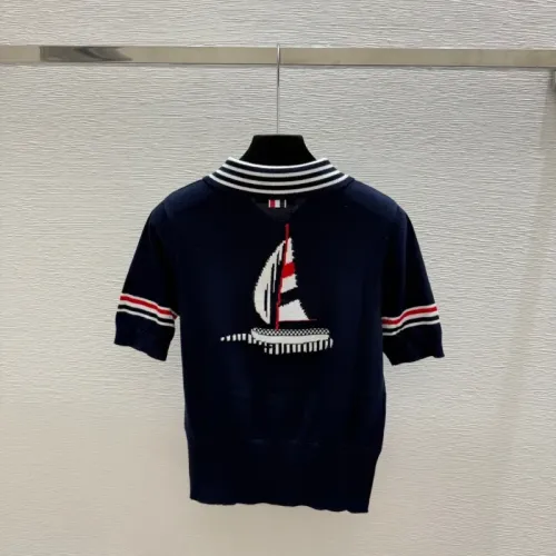 Replica Thom Browne TB T-shirts Short Sleeved For Women #1472926 $85.00 USD for Wholesale