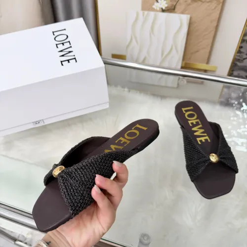 Replica LOEWE Slippers For Women #1472953 $80.00 USD for Wholesale