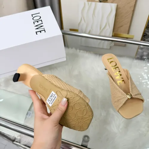 Replica LOEWE Slippers For Women #1472958 $82.00 USD for Wholesale