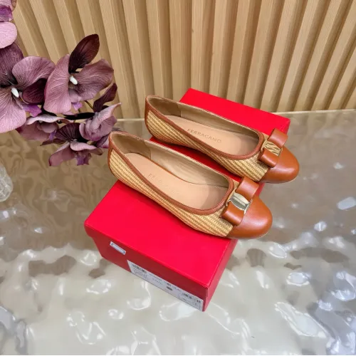 Replica Salvatore Ferragamo Flat Shoes For Women #1472993 $102.00 USD for Wholesale