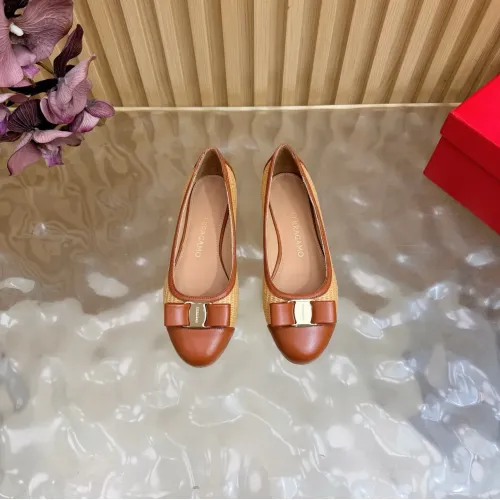 Replica Salvatore Ferragamo Flat Shoes For Women #1472993 $102.00 USD for Wholesale