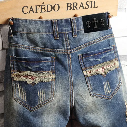Replica Chrome Hearts Jeans For Men #1474193 $40.00 USD for Wholesale