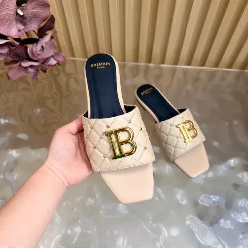 Replica Balmain Slippers For Women #1474879 $115.00 USD for Wholesale