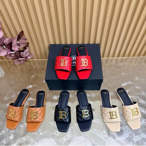 Replica Balmain Slippers For Women #1474882 $115.00 USD for Wholesale