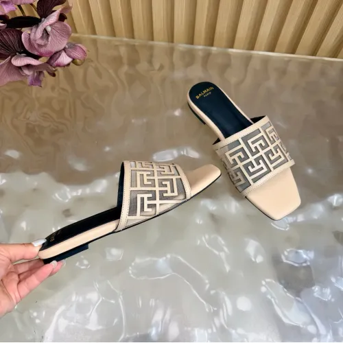 Replica Balmain Slippers For Women #1474883 $112.00 USD for Wholesale