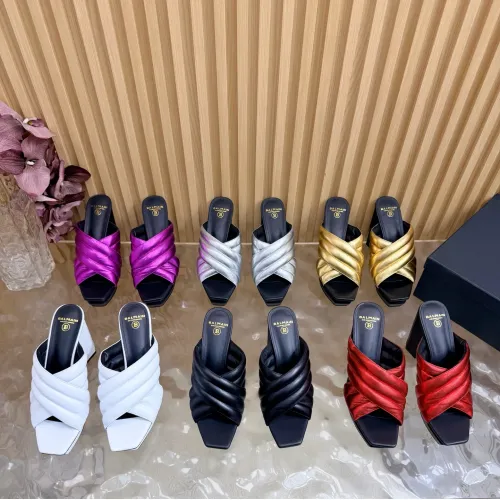 Replica Balmain Slippers For Women #1474896 $135.00 USD for Wholesale