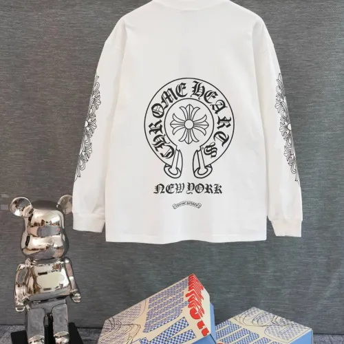 Replica Chrome Hearts T-Shirts Long Sleeved For Unisex #1475566 $48.00 USD for Wholesale
