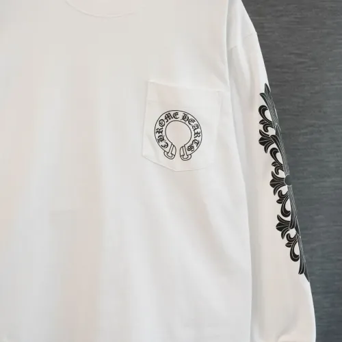 Replica Chrome Hearts T-Shirts Long Sleeved For Unisex #1475568 $48.00 USD for Wholesale