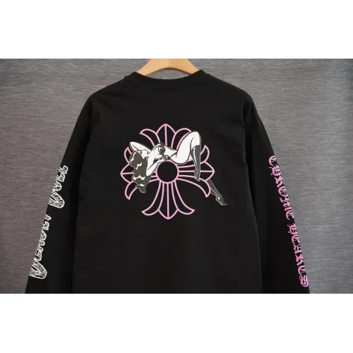 Replica Chrome Hearts T-Shirts Long Sleeved For Unisex #1475574 $48.00 USD for Wholesale