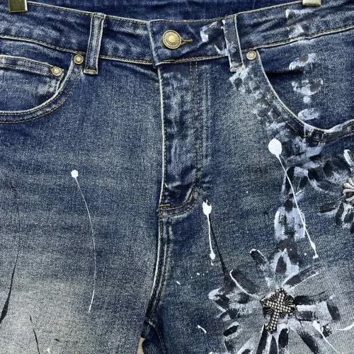 Replica Chrome Hearts Jeans For Men #1477729 $80.00 USD for Wholesale