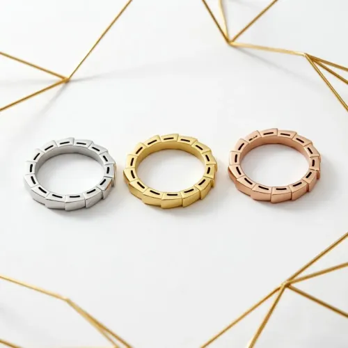 Replica Bvlgari Rings In Rose Gold For Unisex #1478873 $25.00 USD for Wholesale