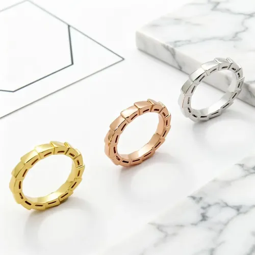 Replica Bvlgari Rings In Rose Gold For Unisex #1478873 $25.00 USD for Wholesale