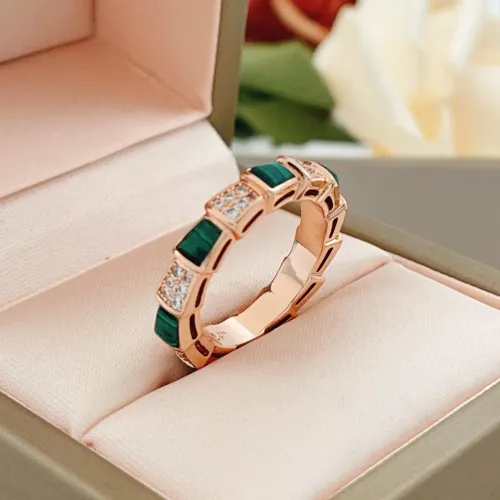 Replica Bvlgari Rings In Rose Gold For Women #1479175 $32.00 USD for Wholesale