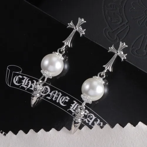Replica Chrome Hearts Earrings For Women #1479749 $38.00 USD for Wholesale