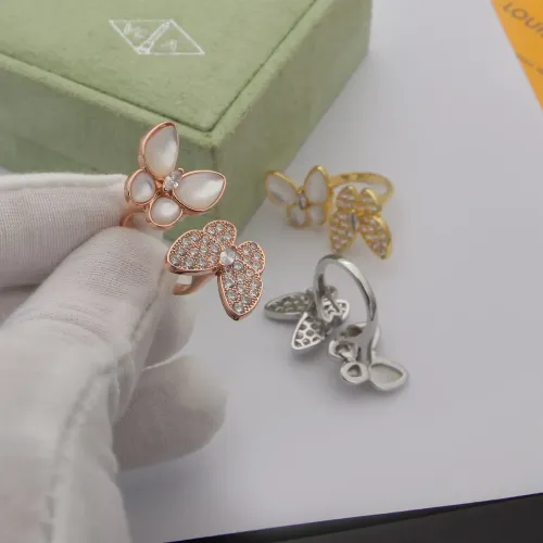 Replica Van Cleef & Arpels Rings In Rose Gold For Women #1479921 $27.00 USD for Wholesale