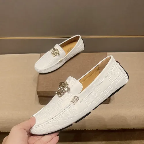 Replica Versace Leather Shoes For Men #1480560 $76.00 USD for Wholesale