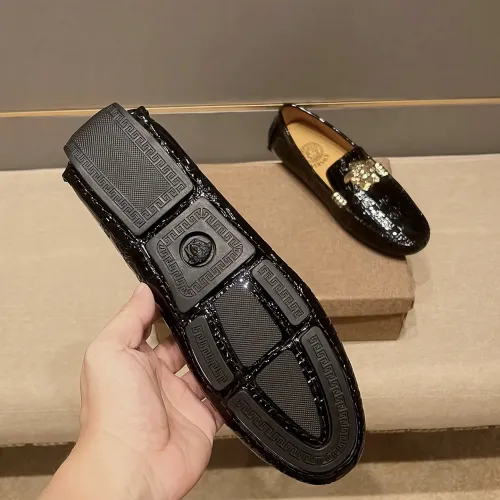 Replica Versace Leather Shoes For Men #1480561 $76.00 USD for Wholesale