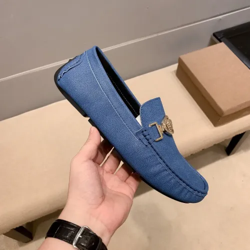Replica Versace Leather Shoes For Men #1480570 $76.00 USD for Wholesale