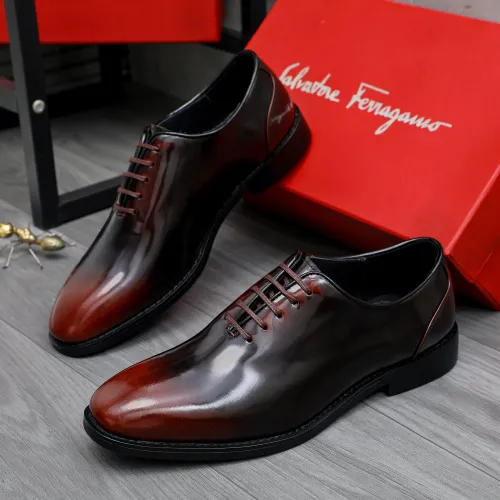 Salvatore Ferragamo Leather Shoes For Men #1480636