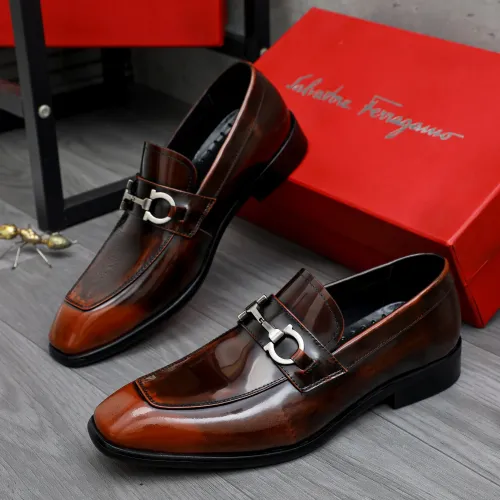 Salvatore Ferragamo Leather Shoes For Men #1480639