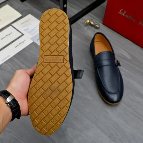 Replica Salvatore Ferragamo Leather Shoes For Men #1480645 $85.00 USD for Wholesale