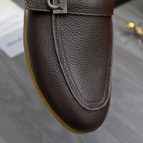 Replica Salvatore Ferragamo Leather Shoes For Men #1480647 $85.00 USD for Wholesale