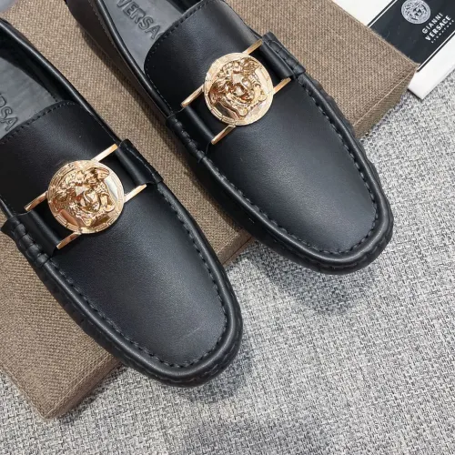 Replica Versace Leather Shoes For Men #1480855 $85.00 USD for Wholesale