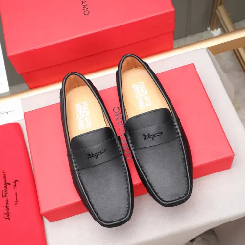 Salvatore Ferragamo Leather Shoes For Men #1480914