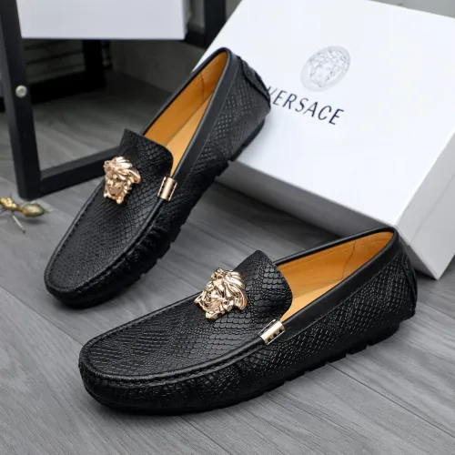 Replica Versace Leather Shoes For Men #1480946, $72.00 USD, [ITEM#1480946], Replica Versace Leather Shoes outlet from China