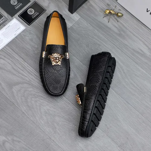 Replica Versace Leather Shoes For Men #1480946 $72.00 USD for Wholesale