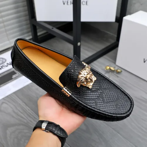 Replica Versace Leather Shoes For Men #1480946 $72.00 USD for Wholesale
