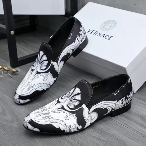 Replica Versace Leather Shoes For Men #1480948, $85.00 USD, [ITEM#1480948], Replica Versace Leather Shoes outlet from China