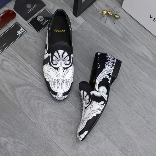 Replica Versace Leather Shoes For Men #1480948 $85.00 USD for Wholesale